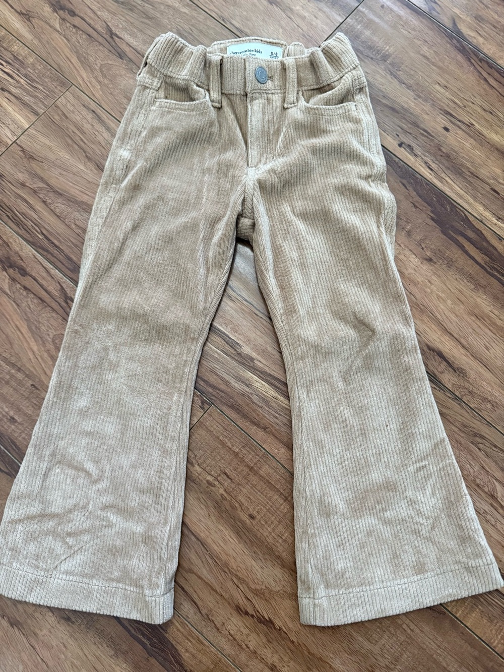 Abercrombie Kids Tan Corduroy Flare Pants